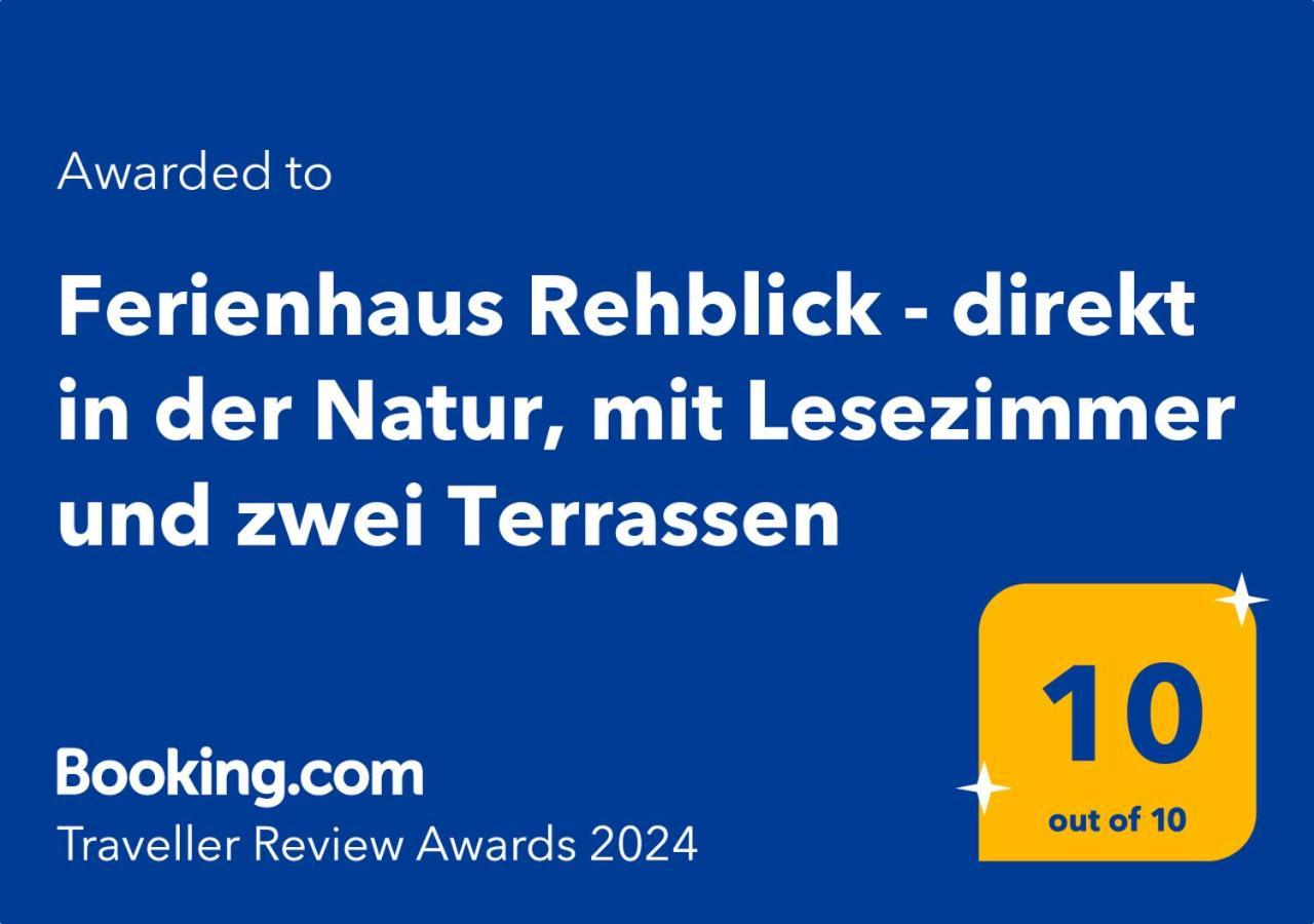 Ferienhaus Rehblick - Direkt In Der Natur, Mit Lesezimmer Und Zwei Terrassen Friedrichroda Exterior photo